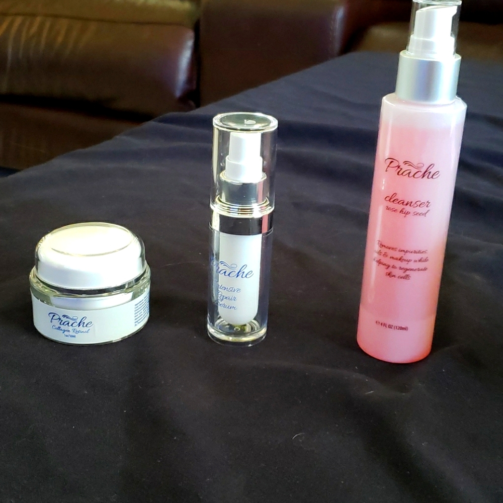 Prache Cosmetic Bundle - cleanser/serum/collagen